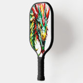 Raquette De Pickleball Échelle rouge, verte et jaune (Gauche)