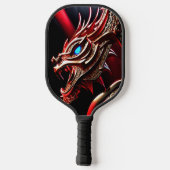 Raquette De Pickleball Échelles rouge et or du dragon à respiration par f (Verso)