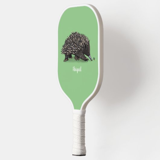 Raquette De Pickleball Echidna mignonne avec dessin animé d'abeille (Gauche)