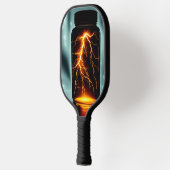 Raquette De Pickleball Éclair Dans Un Art numérique À Bouteille (Gauche)
