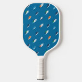 Raquette De Pickleball Éclair en gras Imprimer sur bleu (Verso)