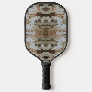 Raquette De Pickleball Écorce d'arbre d'eucalyptus Photo en gros plan ave