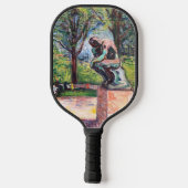 Raquette De Pickleball Edvard Munch - Le penseur de Rodin (Verso)