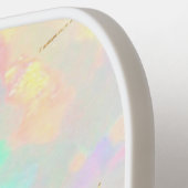 Raquette De Pickleball effet opale blanc (Détail gauche)