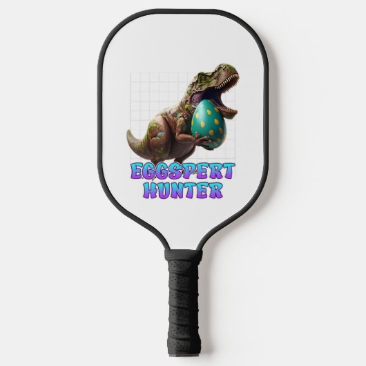 Raquette De Pickleball Eggspert Oeufs de Pâques Chasse Dinosaure Bunnies  (Recto)