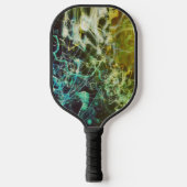 Raquette De Pickleball Electric Light Lines Gradient Abstract. (Recto)