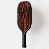 Raquette De Pickleball Elegant black &red abstract modern  (Gauche)