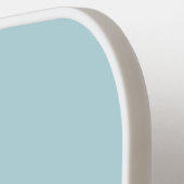 Raquette De Pickleball Élégant bleu doux Nom minimal et monogramme (Détail gauche)