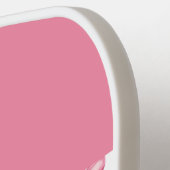 Raquette De Pickleball Élégant coquette rose monogramme de cou (Détail gauche)