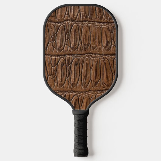 Raquette De Pickleball Élégant crocodile Brown (Recto)