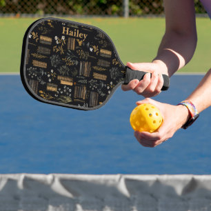Raquette De Pickleball Elégant design de livre - Dark Academia - Livre Vi