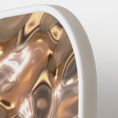 Raquette De Pickleball Élégant Glam Gold Stylish Nom manuscrit (Détail gauche)