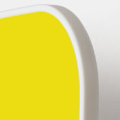 Raquette De Pickleball Élégant Gras Monogramme initial Canari Jaune (Détail gauche)