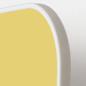 Raquette De Pickleball Élégant Gras Monogramme initial Macaron Jaune (Détail gauche)