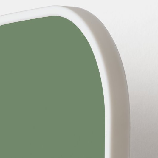 Raquette De Pickleball Élégant Gras Monogramme initial Sage Vert (Détail gauche)