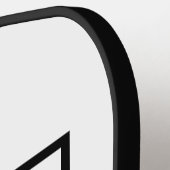 Raquette De Pickleball Elegant Minimalist Groomsman Monogram script photo (Détail gauche)