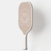 Raquette De Pickleball Elegant Monogram Initial Custom Classic (Gauche)
