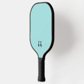 Raquette De Pickleball Élégant Monogramme Bleu Fille Initiales (Gauche)