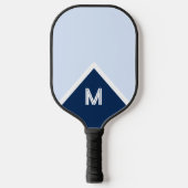 Raquette De Pickleball Élégant monogramme classique (Recto)