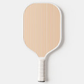 Raquette De Pickleball Élégant Monogramme rayé Bleu Paddle Pickleball (Verso)