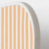 Raquette De Pickleball Élégant Monogramme rayé Bleu Paddle Pickleball (Détail gauche)