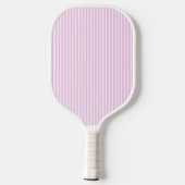 Raquette De Pickleball Élégant Monogramme rayé Bleu Paddle Pickleball (Verso)