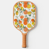 Raquette De Pickleball Élégant Motif Citrus (Verso)