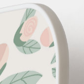 Raquette De Pickleball Élégant Pickleball Floral Rose (Détail gauche)