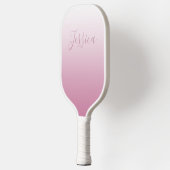 Raquette De Pickleball Élégant script et rose modifiable (n'importe quell (Gauche)