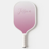 Raquette De Pickleball Élégant script et rose modifiable (n'importe quell (Verso)