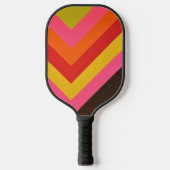 Raquette De Pickleball Elegant Vibrant Abstract Geometric Colorful (Recto)