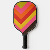 Raquette De Pickleball Elegant Vibrant Abstract Geometric Colorful (Verso)