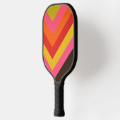 Raquette De Pickleball Elegant Vibrant Abstract Geometric Colorful (Gauche)