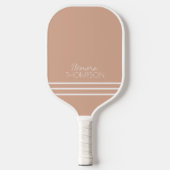 Raquette De Pickleball Élégante Feminine 3 Stripes Dusty Rose (Recto)
