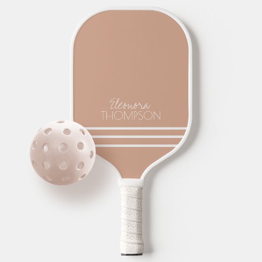 Raquette De Pickleball Élégante Feminine 3 Stripes Dusty Rose