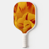 Raquette De Pickleball Élégante tulipe Monsella or rouge floral (Recto)