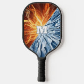 Raquette De Pickleball Élémentaire de feu et de glace dynamique (Verso)