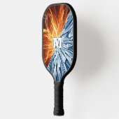 Raquette De Pickleball Élémentaire de feu et de glace dynamique (Gauche)
