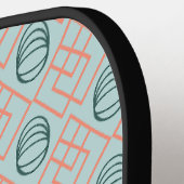 Raquette De Pickleball Éléments Art déco (Détail gauche)