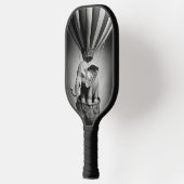 Raquette De Pickleball Elephant bébé dans un ballon à air chaud (Gauche)