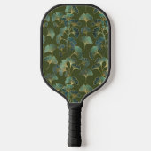 Raquette De Pickleball Emerald Ginkgo Elegance – Luxury Gold Botanical 1 (Verso)