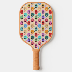 Raquette De Pickleball Émotions Visages colorés