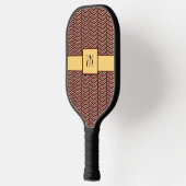 Raquette De Pickleball Empreinte de léopard Chevron (Gauche)
