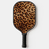 Raquette De Pickleball Empreinte de léopard noir crème (Verso)
