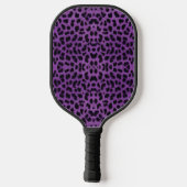 Raquette De Pickleball Empreinte de léopard pourpre (Verso)