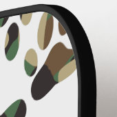 Raquette De Pickleball Empreinte de patte de chien Motif Camo (Détail gauche)