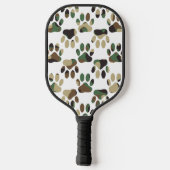 Raquette De Pickleball Empreinte de patte de chien Motif Camo (Verso)