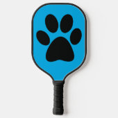 Raquette De Pickleball Empreinte de patte noir Design Pickleball Paddle (Verso)