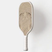 Raquette De Pickleball Empreintes de pas sur la plage de sable (Gauche)