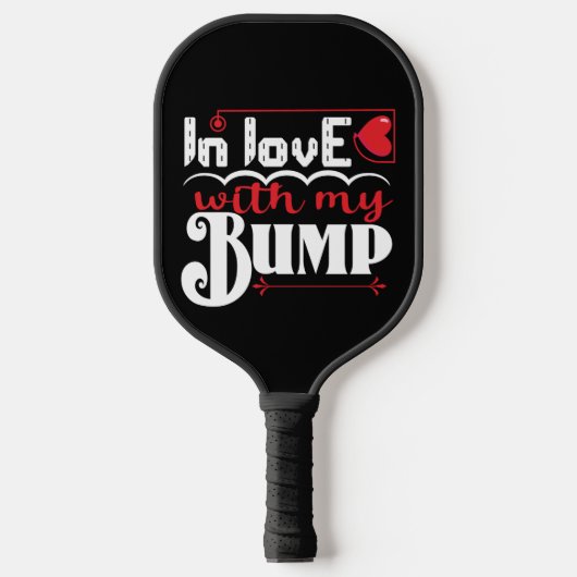 Raquette De Pickleball En amour avec mon bosse Valentine (Recto)